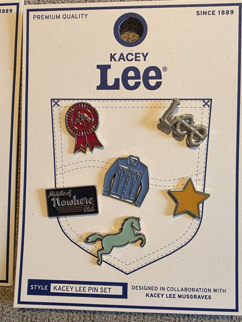 Kacey Lee Western Pin Set 6-Piece Kacey Musgraves Lee Jeans 2026 New